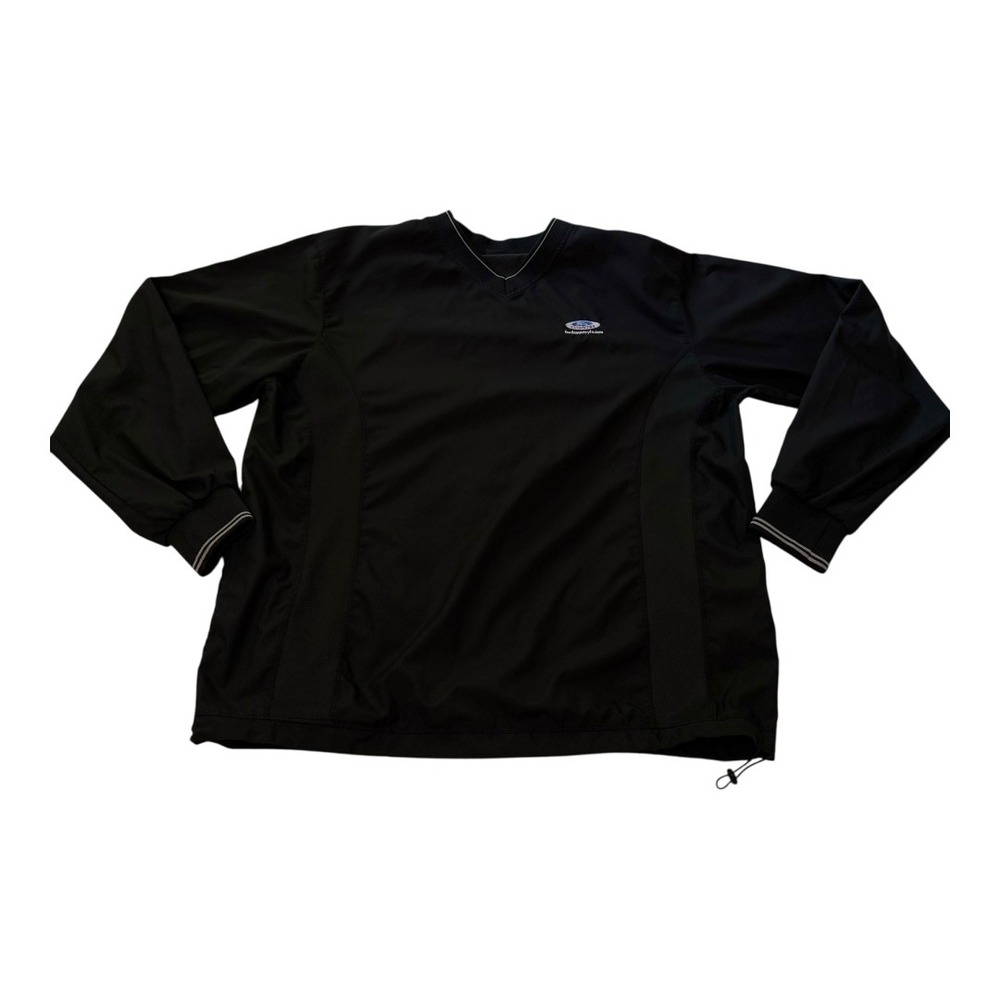 North End Ford Country Windshirt Large Mens Black Polyester Pullover Streetwear